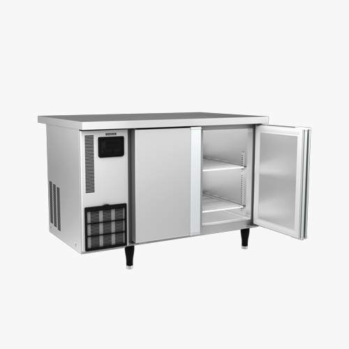 two door worktop freezer